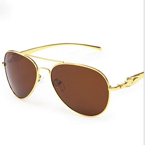 2021 newest fashion polarized oval metal Leopard leg sunglasses women men eyewear shade sun glasses wholesale custom goggles