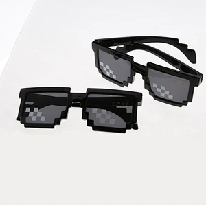 2021 newest fashion coding pixel mosaic sunglasses women men eyewear shade sun glasses wholesale custom goggles