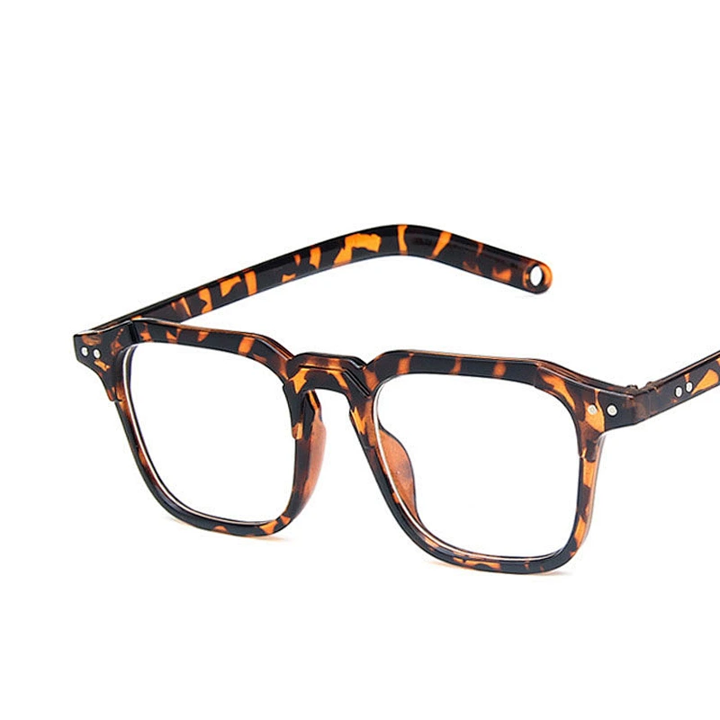 2021 trendy stud square transparent frame glasses river optical frames wholesale women eyewear men eyeglasses design eye glasses