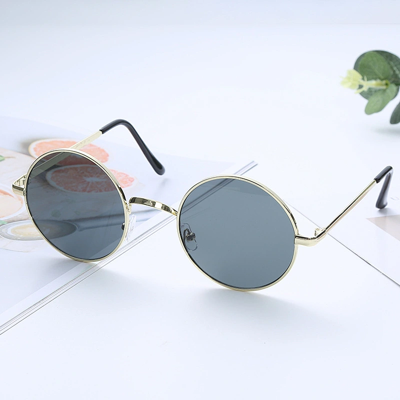 Anti-UV 2021 newest fashion trendy metal round sunglasses women men eyewear shade sun glasses wholesale custom goggles