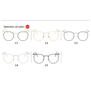 Anti UV retro metal polygon Irregular glasses optical frame river wholesale women eyewear men eyeglasses design eye glasses