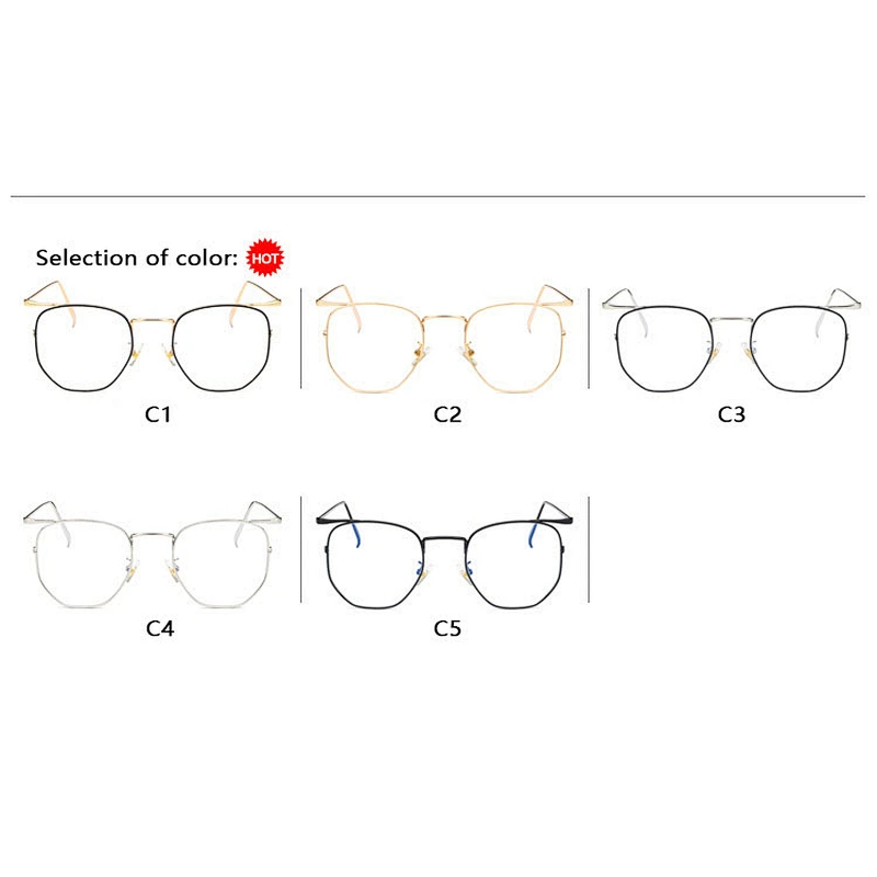 Anti UV retro metal polygon Irregular glasses optical frame river wholesale women eyewear men eyeglasses design eye glasses