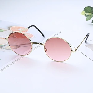 Anti-UV 2021 newest fashion trendy metal round sunglasses women men eyewear shade sun glasses wholesale custom goggles