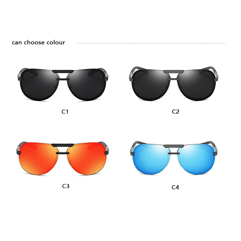 2021 newest fashion rimless fishing driving sunglasses polarized women men eyewear shade sun glasses wholesale custom goggles