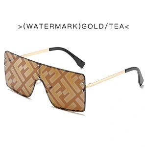 2021 newest fashion trendy oversize personalized pattern sunglasses women men eyewear shade sun glasses wholesale custom goggles
