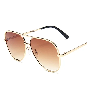 2021 newest fashion double beam oval sunglasses women men eyewear shade vintage sun glasses wholesale custom goggles