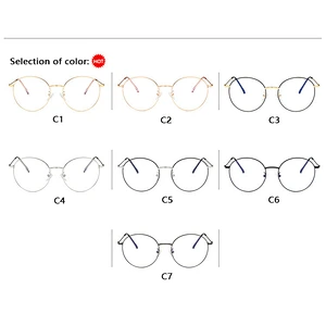 Metal round myopia retro anti blue light glasses optical frame river wholesale women eyewear men eyeglasses design eye glasses