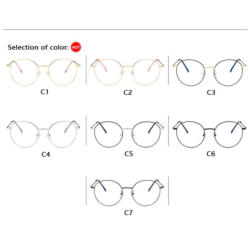 Metal round myopia retro anti blue light glasses optical frame river wholesale women eyewear men eyeglasses design eye glasses