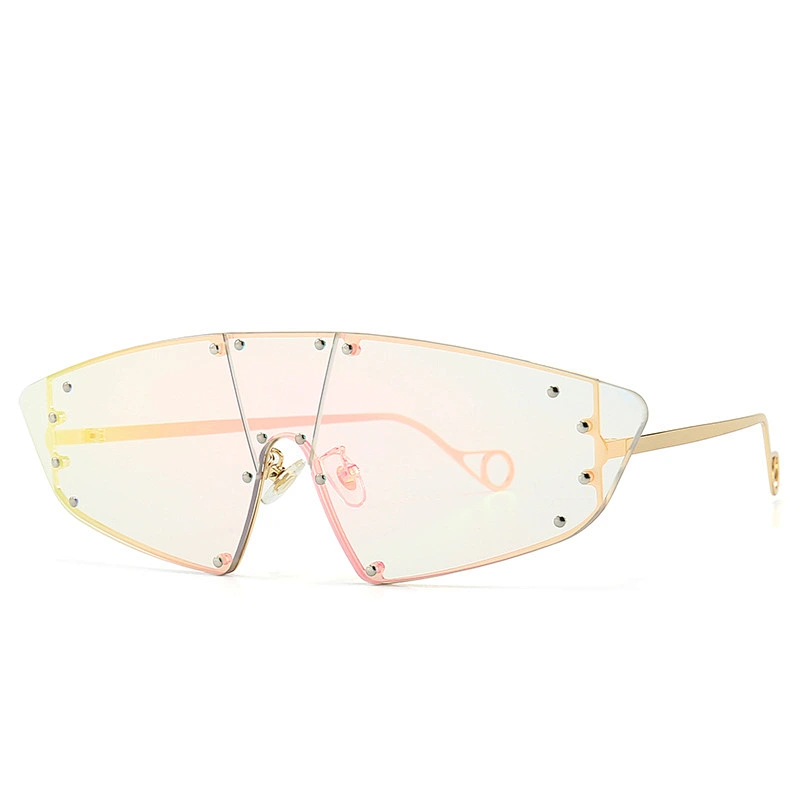 Modern Retro One-Piece Cat Eye Sunglasses wholesale Jump Di Sunglasses edc Electronic Syllable Cool women Sunglasses