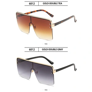 2021 newest fashion metal frame gradient color sunglasses women men eyewear shade trendy sun glasses wholesale custom goggles