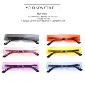 2021 newest fashion squares mall frame siamese sunglasses women men eyewear shade vintage sun glasses wholesale custom goggles