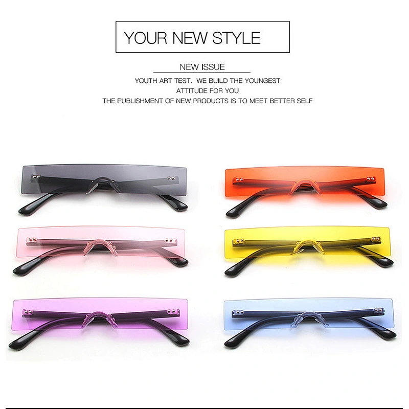 2021 newest fashion squares mall frame siamese sunglasses women men eyewear shade vintage sun glasses wholesale custom goggles