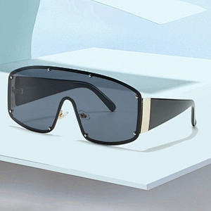 2021 newest fashion Siamese big frame stud sunglasses women men eyewear shade vintage sun glasses wholesale custom goggles