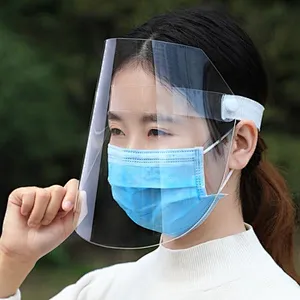 Kitchen cooking anti-oil splash full face shield protection artifact face cook anti-oil fume baffle protective face shield set