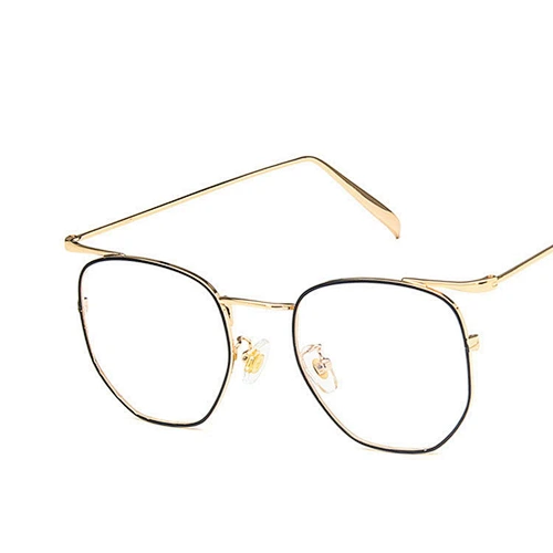 Anti UV retro metal polygon Irregular glasses optical frame river wholesale women eyewear men eyeglasses design eye glasses