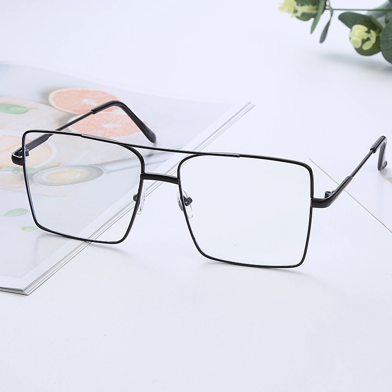Anti-UV 2021 newest trendy blue light block metal square sunglasses women men eyewear shade sun glasses wholesale custom goggles