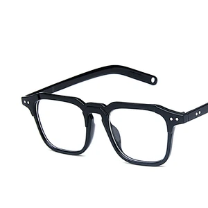 2021 trendy stud square transparent frame glasses river optical frames wholesale women eyewear men eyeglasses design eye glasses