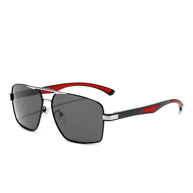 New aluminum-magnesium glasses men's polarized sunglasses square polarized glasses sunglasses cycling sunglasses