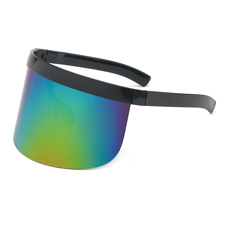 Full head acrylic Personalized integrated hat Stylsh face shield mask windproof anti-fog cycling driving glass