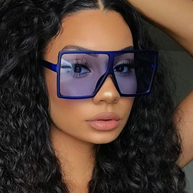 2021 newest fashion square big frame metal hinge sunglasses women men eyewear shade vintage sun glasses wholesale custom goggles