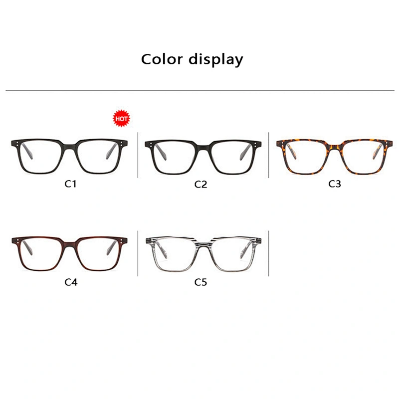 Light square stud frame retro glasses optical frame river wholesale myopia women eyewear men eyeglasses design eye glasses