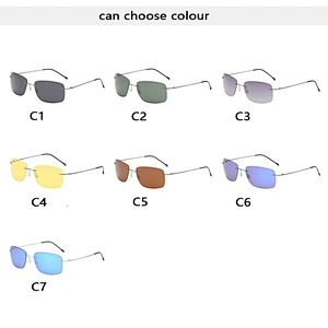 2021 newest foldable titanium rimless square sunglasses polarized women men eyewear shade sun glasses wholesale custom goggles