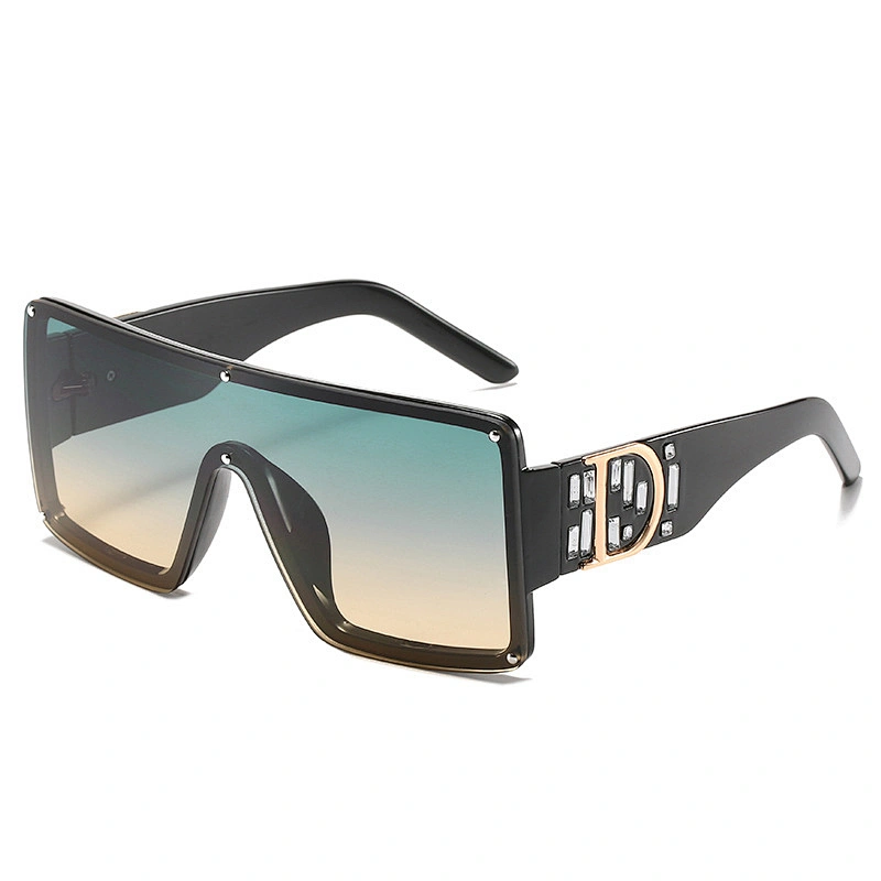 2021 newest fashion oversize square diamond sunglasses women men eyewear shade vintage sun glasses wholesale custom goggles
