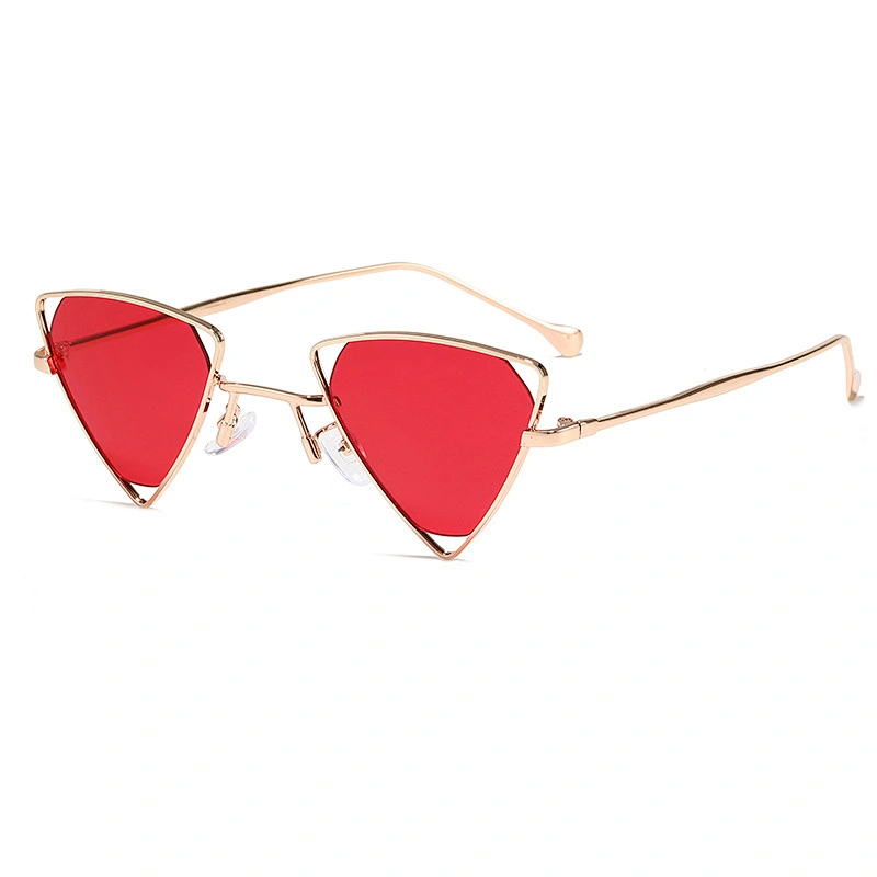 Polygon triangle transparent colorful kids boy sunglasses girls 2021 manufacture for custom UV sun glasses