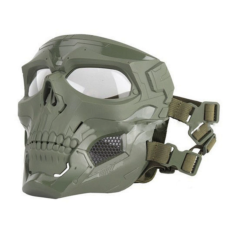 New camouflage tactical full face shield outdoor riding sand safety face shield plastic personalized dress CS