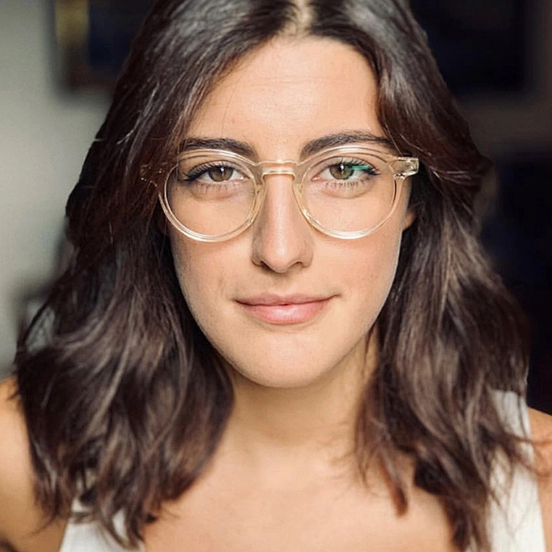 Retro stud round small frame blue light blocking optical frame river wholesale women eyewear men eyeglasses design eye glasses