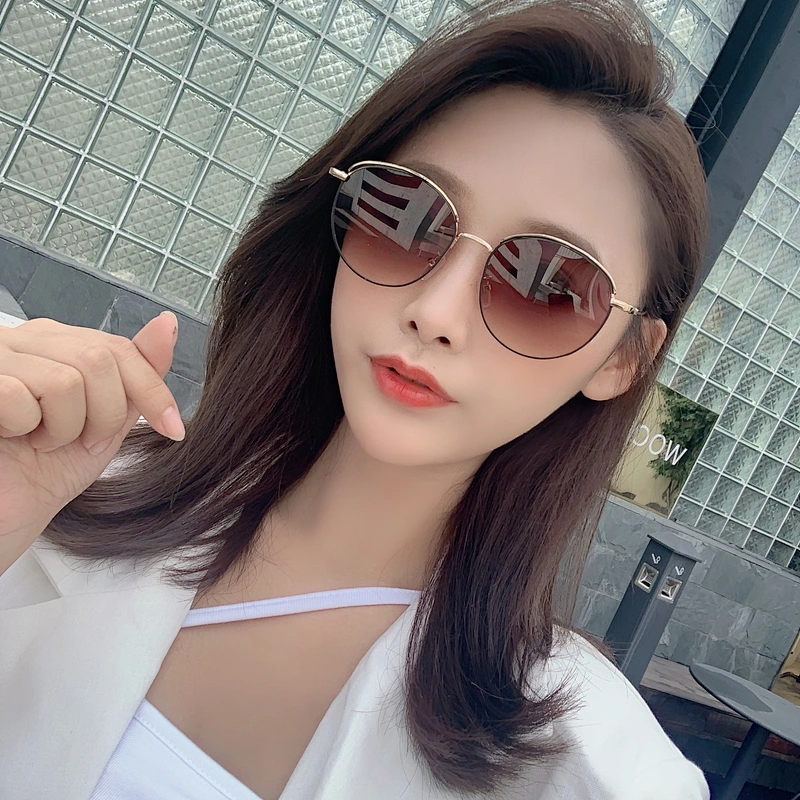 2021 newest fashion round frame trendy celebrity sunglasses women men eyewear shade vintage sun glasses wholesale custom goggles