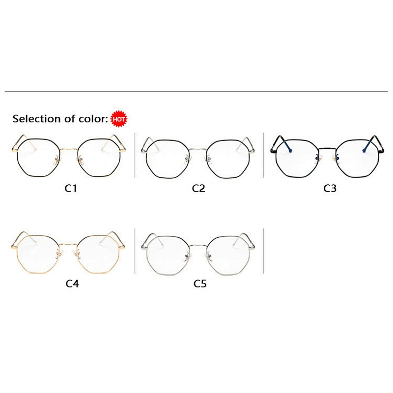 Metal polygon Irregular myopia retro glasses optical frame river wholesale women eyewear men eyeglasses design eye glasses