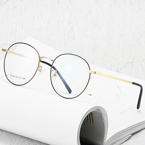 Newest trendy round light metal fashion optical frame river wholesale myopia women eyewear men eyeglasses design eye glasses