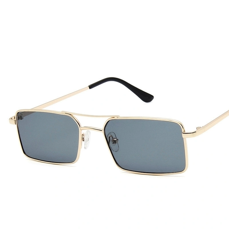 2021 newest trendy double beam fashion square metal sunglasses women men eyewear shade sun glasses wholesale custom goggles