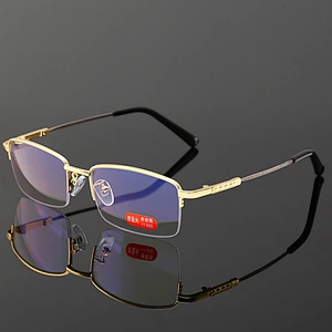 Anti blue light square metal multifocal trendy retro designer optics reading glasses men women wholesale reader glasses frame