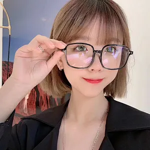 Anti blue light glasses river square big retro frame optical frames wholesale women eyewear men eyeglasses design eye glasses