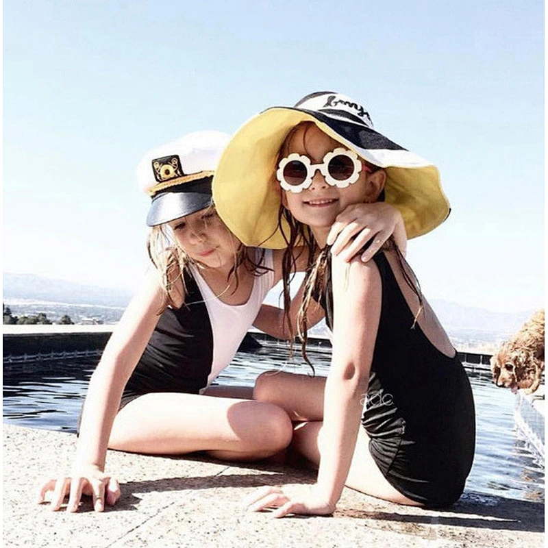 Anti UV newest cute sunflower trendy personality kids boy sunglasses girls 2021 manufacture for custom UV sun glasses
