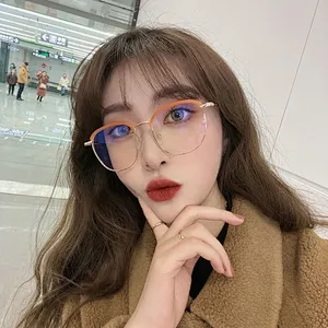 2021 newest fashion anti UV half frame trendy sunglasses women men eyewear shade vintage sun glasses wholesale custom goggles