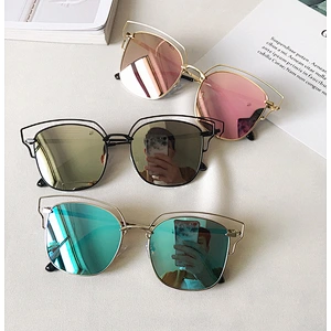 2021 newest fashion metal square beach sunglasses women men eyewear shade vintage sun glasses wholesale myopia custom goggles