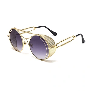 2021 newest fashion round frame spring legs punk sunglasses women men eyewear shade vintage sun glasses wholesale custom goggles