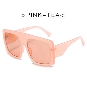 2021 newest fashion trendy oversize gradient sunglasses women men eyewear shade vintage sun glasses wholesale custom goggles