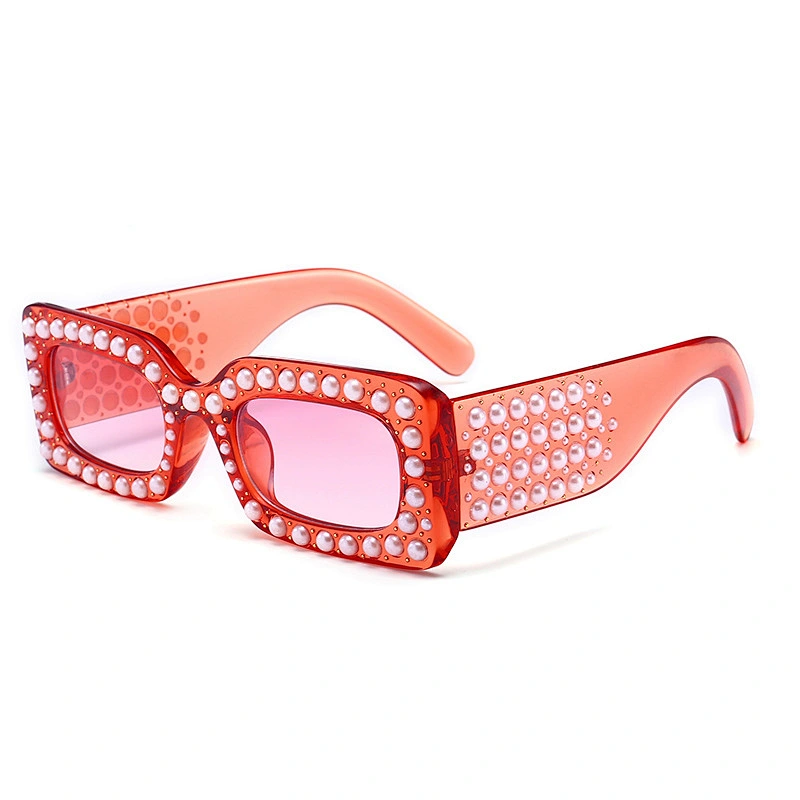 Foreign trade cross-border hot style sunglasses diamond sunglasses women street shooting square sunglasses