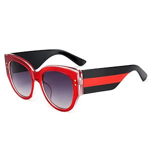 Explosion models translucent color striped round glasses sunglasses European and American street fashion trend luxury sunglasses