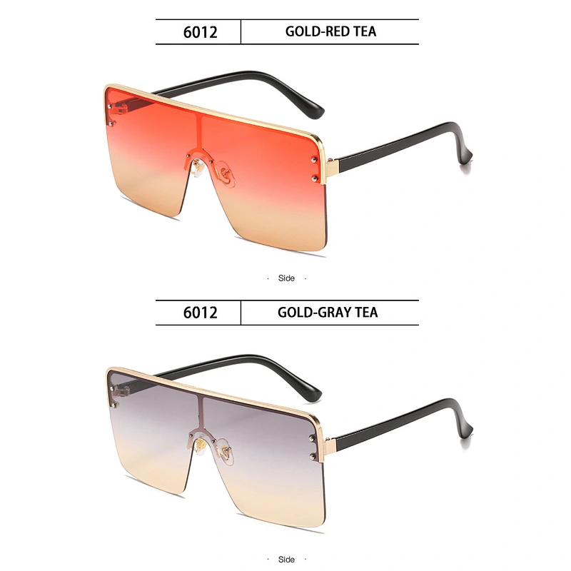 2021 newest fashion metal frame gradient color sunglasses women men eyewear shade trendy sun glasses wholesale custom goggles