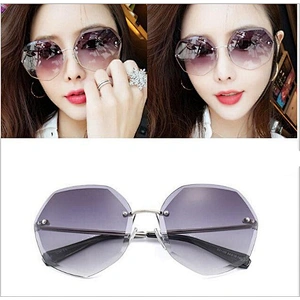 Anti UV 2021 newest fashion chamfering metal sunglasses women men eyewear shade vintage sun glasses wholesale custom goggles