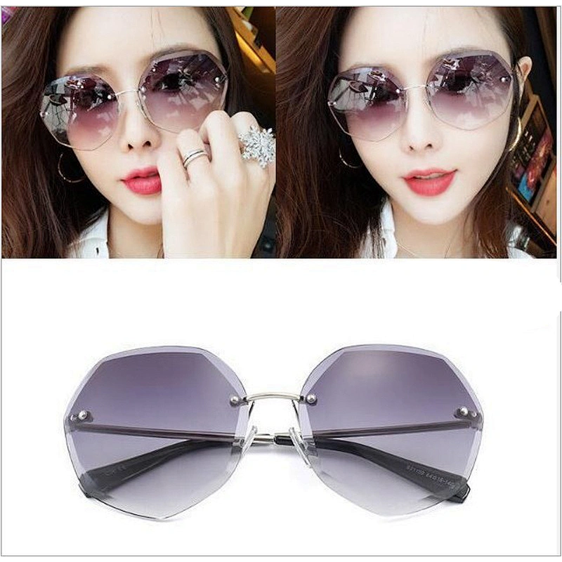 Anti UV 2021 newest fashion chamfering metal sunglasses women men eyewear shade vintage sun glasses wholesale custom goggles