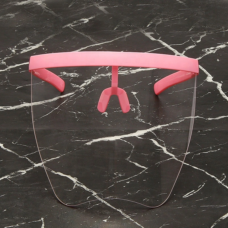 Clear Face Shield ShieldMask Frame Face Visors Face Visors-Pink Anti-dropping Anti-aerosol