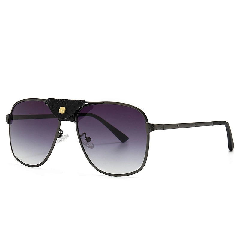 Cross border hot models metical sunglasses classic sunglasses men leather inlaid toad mirror