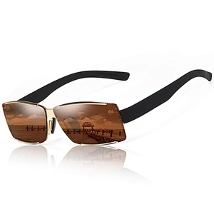 2021 newest fashion square rimless driving sunglasses polarized women men eyewear shade sun glasses wholesale custom goggles