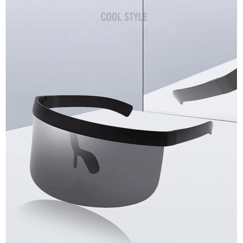 Full head acrylic Personalized integrated hat Stylsh face shield mask windproof anti-fog cycling driving glass